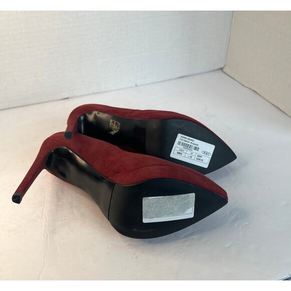 NWT Gianni Marra Burgundy Suede Pointy Toe Platform Stiletto Heel Pump Shoes 9 - Picture 8 of 11